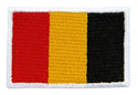 #bk10 Flagge klein Belgien Aufnäher Bügelbild Applikation Aufbügler Patch Größe 4,5 x 3,0 cm