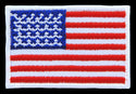 #bk30 Flagge klein USA  Aufnäher Bügelbild Applikation Aufbügler Patch Größe 4,5 x 3,0 cm