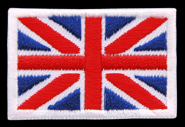 #bk04 Großbritannien Flagge Klein Great Britain Union Jack  Aufnäher Bügelbild Applikation Patch Größe 4,5 x 3,0 cm