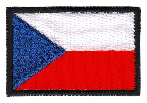 #bk18 Flagge klein Tschechien Aufnäher Bügelbild Applikation Aufbügler Patch Größe 4,5 x 3,0 cm