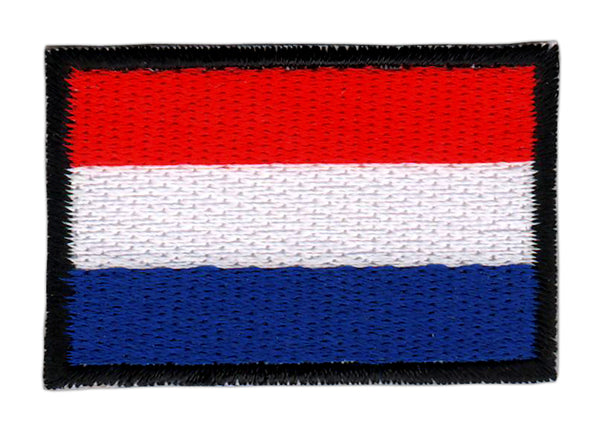 #bk09 Niederlande Flagge Klein Holland Aufnäher Bügelbild Applikation Patch Größe 4,5 x 3,0 cm