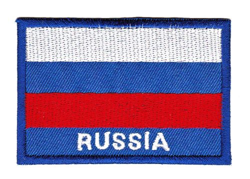 #ac53 Russia Flagge Russland Aufnäher Patch Bügelbild Applikation Größe 7,0 x 4,8 cm