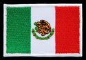 #bk32 Flagge klein Mexiko Aufnäher Bügelbild Applikation Aufbügler Patch Größe 4,7 x 3,2 cm