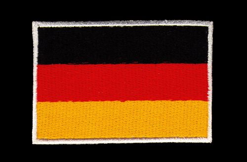 #ad39 Flagge Deutschland Germany Aufnäher Bügelbild Patch Applikation Größe 7,3 x 4,9 cm