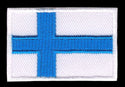 #as32 Flagge Finland klein Aufnäher Bügelbild Aufbügler Applikation Patch Größe 4,5 x 3,0 cm