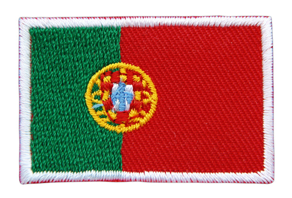 #bk08 Flagge klein Portugal Aufnäher Bügelbild Applikation Aufbügler Patch Größe 4,5 x 3,0 cm