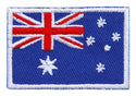 #bk23 Flagge klein Australien Aufnäher Bügelbild Applikation Aufbügler Patch Größe 4,5 x 3,0 cm