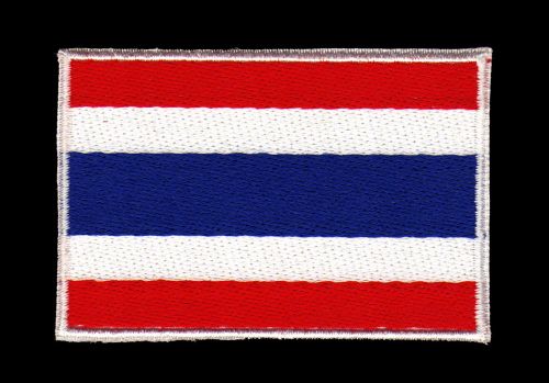 #ad36 Flagge Thailand Asien Aufnäher Bügelbild Applikation Patch Größe 7,3 x 4,9 cm