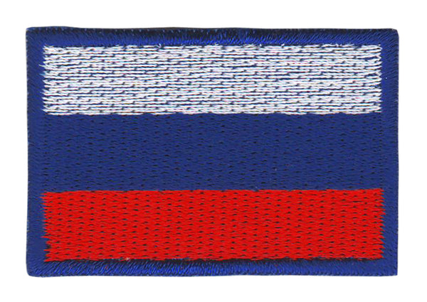 #bk19 Flagge klein Russland Aufnäher Bügelbild Applikation Aufbügler Patch Größe 4,5 x 3,0 cm