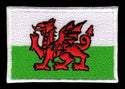 #aa50 Kleine Flagge Wales Aufnäher Bügelbild Patch Größe 4,7 x 3,2 cm
