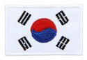 #bk28 Flagge klein Südkorea Aufnäher Bügelbild Applikation Aufbügler Patch Größe 4,5 x 3,0 cm