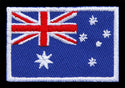 #bk23 Flagge klein Australien Aufnäher Bügelbild Applikation Aufbügler Patch Größe 4,5 x 3,0 cm