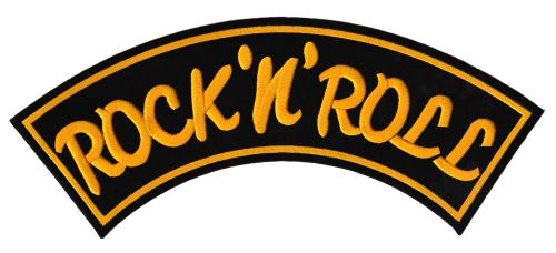 #Backpatch #40 Rock n Roll Top Rocker Rockabilly Rückenaufnäher Back Patch Groß 33 x 13,5 cm