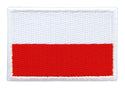 #bk13 Flagge klein Polen Aufnäher Bügelbild Applikation Aufbügler Patch Größe 4,5 x 3,0 cm