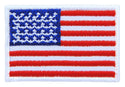 #bk30 Flagge klein USA  Aufnäher Bügelbild Applikation Aufbügler Patch Größe 4,5 x 3,0 cm